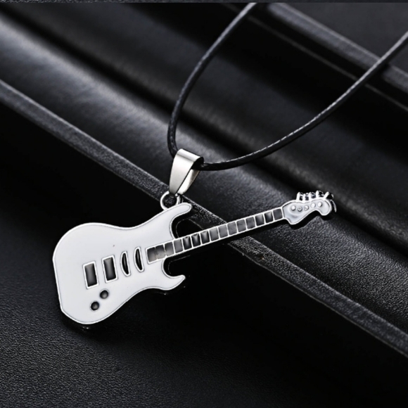 Last1⭐Stainless Steel🍇🍇🍇 Guitar Necklace - Picture 4 of 5